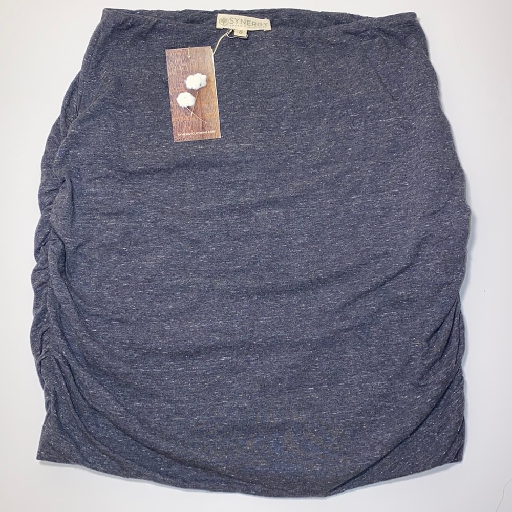 Synergy Organic Clothing - Ruched Mini Skirt - Size S - NWT